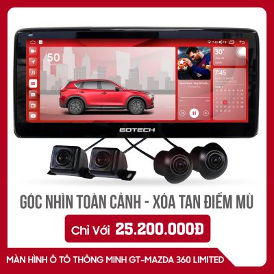  MÀN HÌNH Ô TÔ THÔNG MINH GOTECH GT MAZDA 360 LIMITED